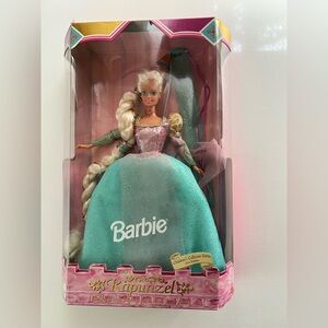 Barbie Rapunzel Doll in Pink and Teal Gown 1994 Never opened